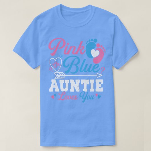 Rosa oder blaue Lieben Sie Niedliches Geschlecht z T-Shirt (Design vorne)