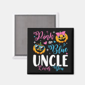 Rosa oder blaue Lieben Sie Pumpkin Baby Square Magnet (Vorderseite/Rückseite)