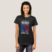 Rosa oder blaue Maimeo-Lieben Sie Geschlecht zeige T-Shirt (Vorne ganz)