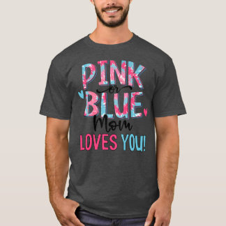 Rosa oder blaue Mama Lieben Sie Gefärbte Krawatte  T-Shirt