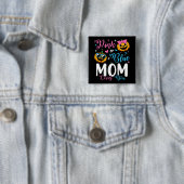 Rosa oder blaue Mama Lieben Sie Pumpkin Baby Squar Button (Beispiel)