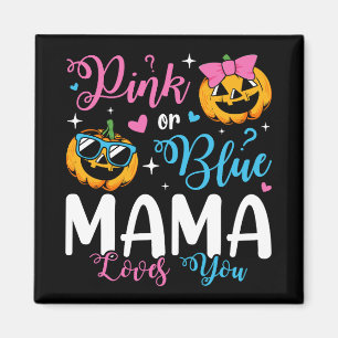 Rosa oder blaue Mama-Lieben Sie Pumpkin Baby Squar Magnet