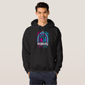 Rosa oder blaue Mami-Lieben Sie Geschlecht zeigen Hoodie (Vorne ganz)