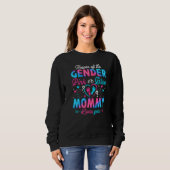 Rosa oder blaue Mami-Lieben Sie Geschlecht zeigen  Sweatshirt (Vorne ganz)