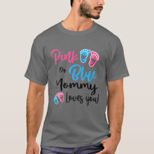 Rosa oder blaue Mami-Lieben Sie Geschlecht zeigen T-Shirt