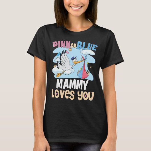 Rosa oder blaue Mammy-Lieben Die beste Mama je Mut T-Shirt (Vorderseite)