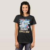 Rosa oder blaue Mammy-Lieben Die beste Mama je Mut T-Shirt (Vorne ganz)