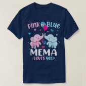 Rosa oder blaue Mema Lieben Ihr Geschlecht offenba T-Shirt (Design vorne)