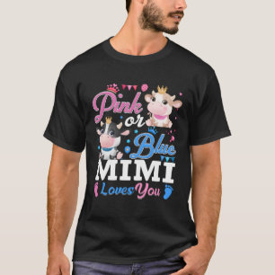 Rosa oder blaue Mimi Lieben geben Sie Kuh Baby Gen T-Shirt