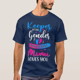 Rosa oder blaue Mimi-Lieben Sie bewahren die Gende T-Shirt