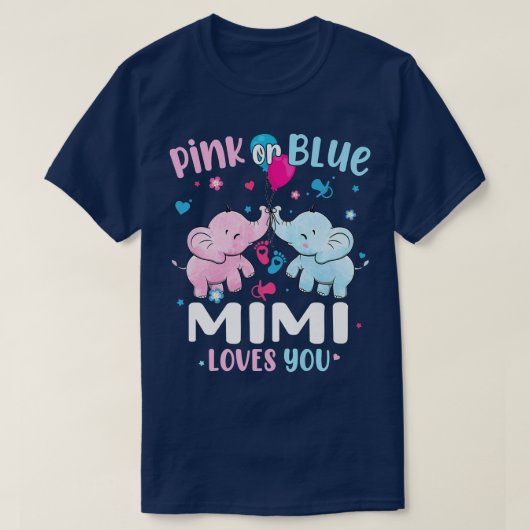 Rosa oder blaue Mimi-Lieben Sie Geschlecht offenba T-Shirt (Design vorne)