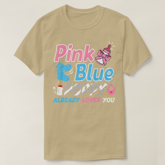 Rosa oder blaue Mohnblüte - Lieben, die Ihr Baby-G T-Shirt (Design vorne)