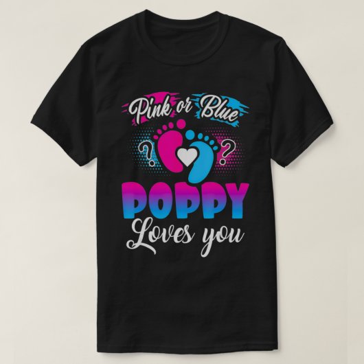 Rosa oder blaue Mohnblüte - Lieben, die Sie beim B T-Shirt (Design vorne)