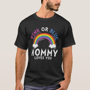 Rosa oder blaue Momme, um Schwangerschaft Baby Ann T-Shirt