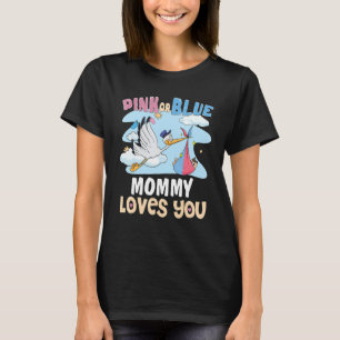 Rosa oder blaue Mommy-Lieben Die beste Mama je Mut T-Shirt