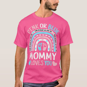 Rosa oder blaue Mommy-Lieben Sie Geschlecht zeigen T-Shirt