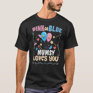 Rosa oder blaue Mumsy-Lieben Die beste Mama für je T-Shirt