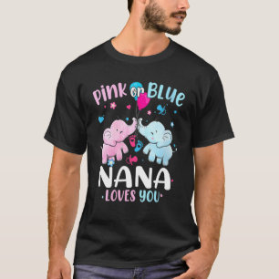 Rosa oder blaue Nana-Lieben, die Sie Elefanten Bab T-Shirt