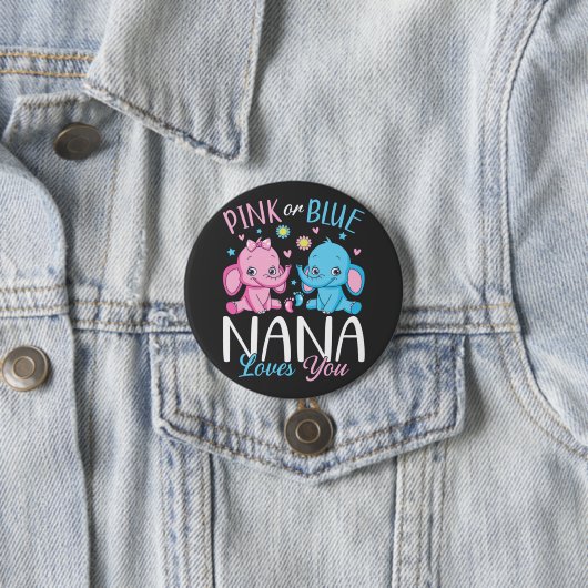 Rosa oder blaue Nana-Lieben für Elefanten Button (Beispiel)