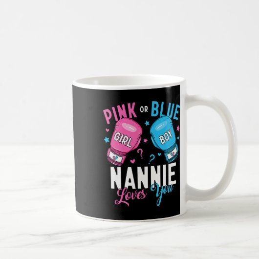 Rosa oder blaue Nannie Lieben, die Sie Boxing Gend Kaffeetasse (Rechts)