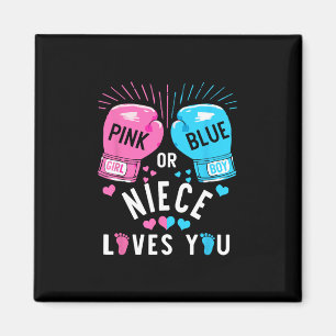 Rosa oder blaue Nichte Lieben, die Sie Boxing Gend Magnet