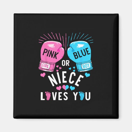 Rosa oder blaue Nichte Lieben, die Sie Boxing Gend Magnet (Vorne)