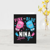 Rosa oder blaue Nina Lieben, die Sie Boxen Geschle Karte (Gelbe Blume)