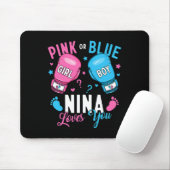 Rosa oder blaue Nina Lieben, die Sie Boxen Geschle Mousepad (Mit Mouse)