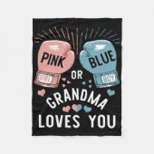 Rosa oder blaue Oma Lieben, die Sie Boxing Gender  Fleecedecke (Vorderseite)
