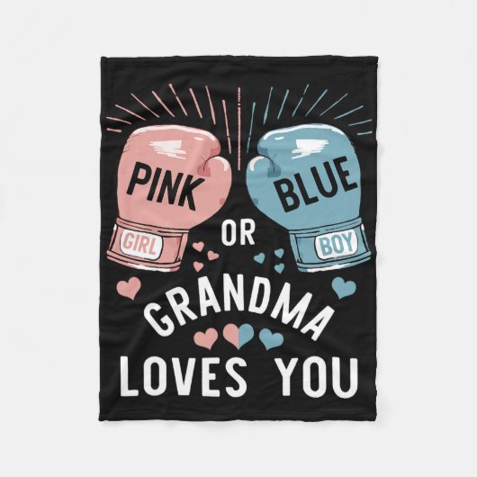 Rosa oder blaue Oma Lieben, die Sie Boxing Gender  Fleecedecke (Vorderseite)