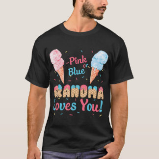 Rosa oder blaue Oma-Lieben, die Sie Eis-Creme-Gesc T-Shirt