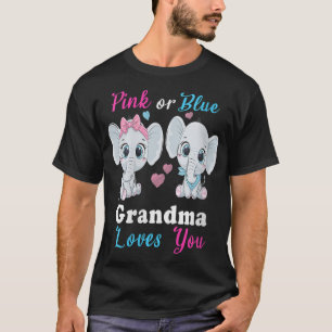 Rosa oder blaue Oma Lieben, die Sie Elefanten Baby T-Shirt