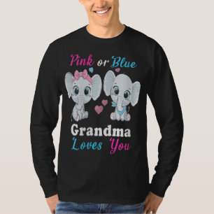 Rosa oder blaue Oma Lieben, die Sie Elefanten Baby T-Shirt