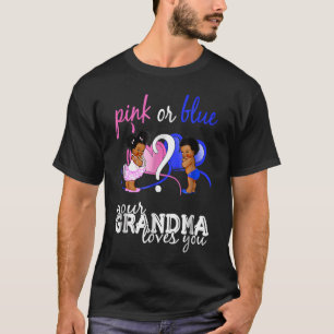 Rosa oder blaue Oma-Lieben, die Sie Perlen und Her T-Shirt