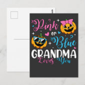 Rosa oder blaue Oma-Lieben, die Sie Pumpkin Baby Postkarte (Vorne/Hinten)