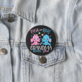 Rosa oder blaue Oma Lieben Sie Elephant Baby Round Button (Beispiel)