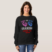 Rosa oder blaue Oma-Lieben Sie Geschlecht zeigen 1 Sweatshirt (Vorne ganz)