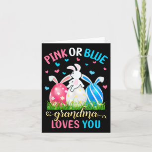 Rosa oder blaue Oma Lieben Sie Osterhasen Karte