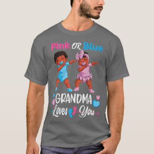 Rosa oder blaue Oma-Lieben Sie Schwarzes Baby Gesc T-Shirt