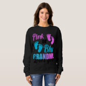 Rosa oder blaue Oma-Lieben Sweatshirt (Vorne ganz)