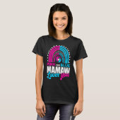 Rosa oder blaue Oma Mamaw Lieben, die Sie Geschlec T-Shirt (Vorne ganz)
