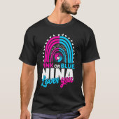 Rosa oder blaue Oma nina Lieben, die Sie Geschlech T-Shirt (Vorderseite)