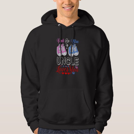 Rosa oder blaue Onkel Lieben, die Sie Geschlecht z Hoodie (Vorderseite)