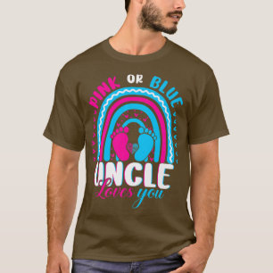 Rosa oder blaue Onkel Lieben Sie Geschlecht zeigen T-Shirt