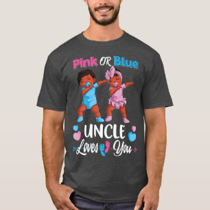 Rosa oder blaue Onkel Lieben Sie Schwarzes Baby Ge T-Shirt
