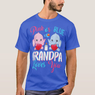 Rosa oder blaue Opa Lieben Sie ElefantenBaby Gende T-Shirt