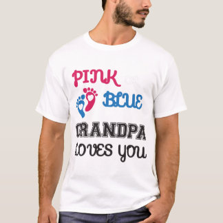 Rosa oder blaue Opa-Lieben Sie, Geschlecht offenba T-Shirt