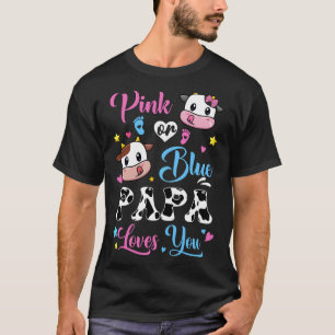 Rosa oder blaue Papa-Lieben, bei denen das Baby-Ge T-Shirt
