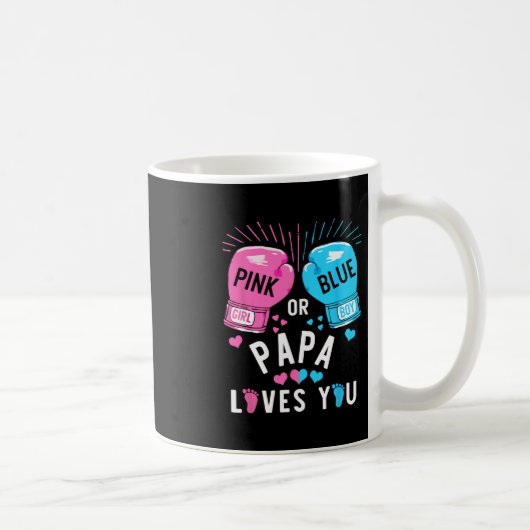 Rosa oder blaue Papa-Lieben, die Sie beim Boxen de Kaffeetasse (Rechts)
