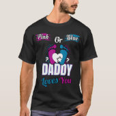Rosa oder blaue Papa-Lieben - lustig T-Shirt (Vorderseite)